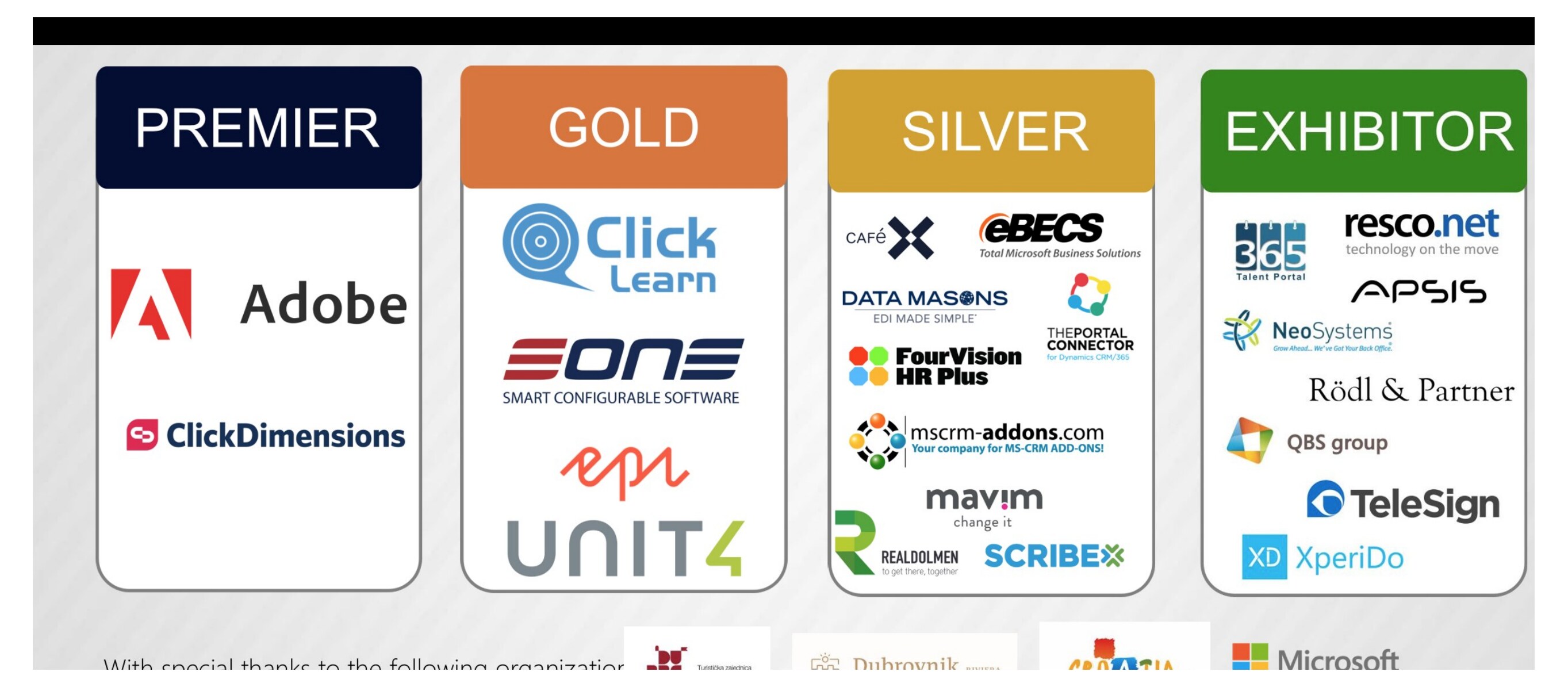 Microsoft partner ecosystem logos